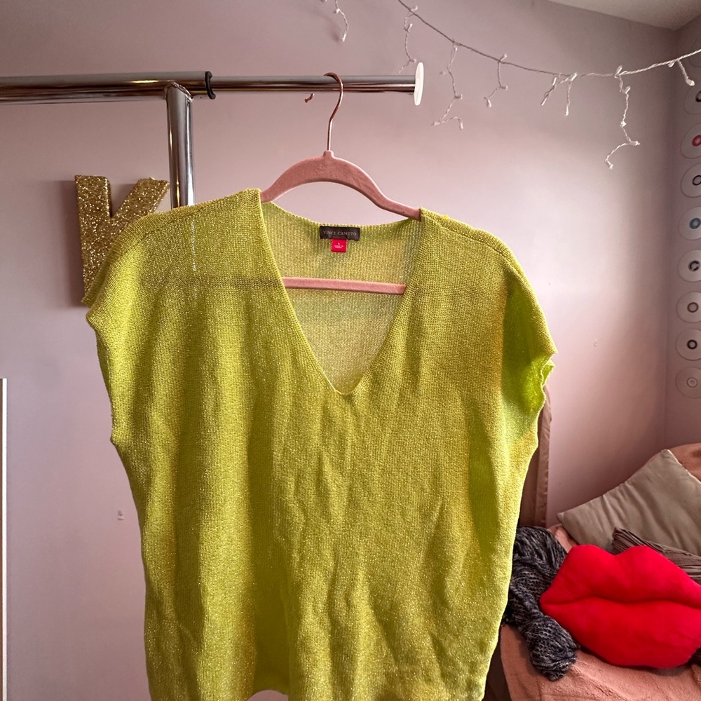 Vince Camuto Green Relaxed Blouse